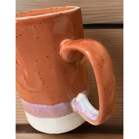 Stoneware Handmade Ceramic Drip Glazed Coffee Mug Campfire Rustic Cabin Urban - Picture 9 of 15